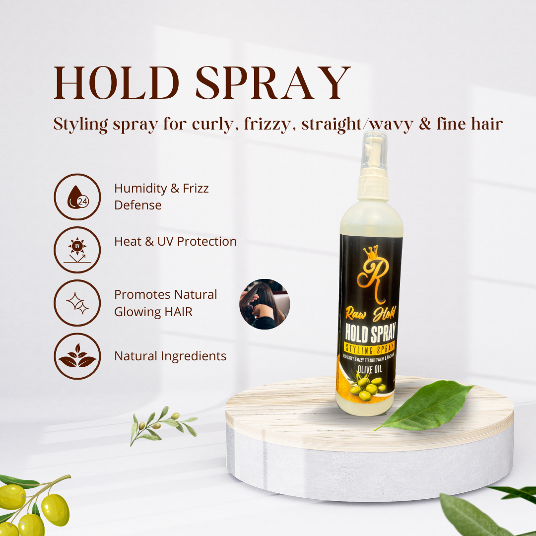Raw Hold Hair Spray – All-Day Style for Every Hair Type
